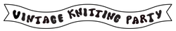 Vintage Knitting Party Logo