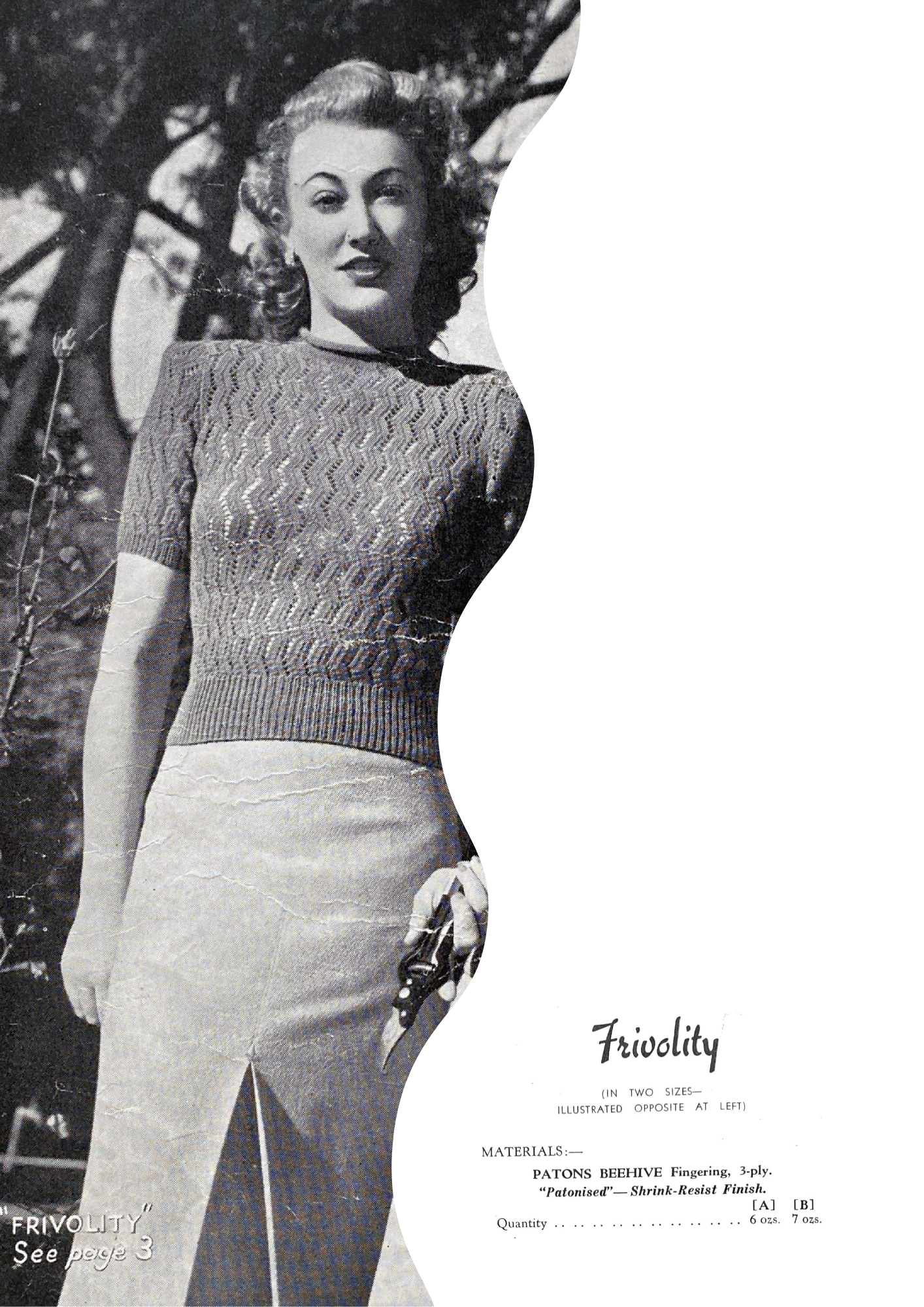 Frivolity Zig Zag Lace Sweater