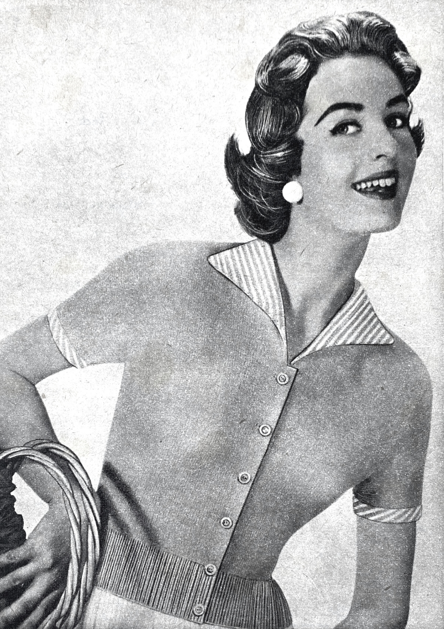 Candy Stripe Revers Cardigan