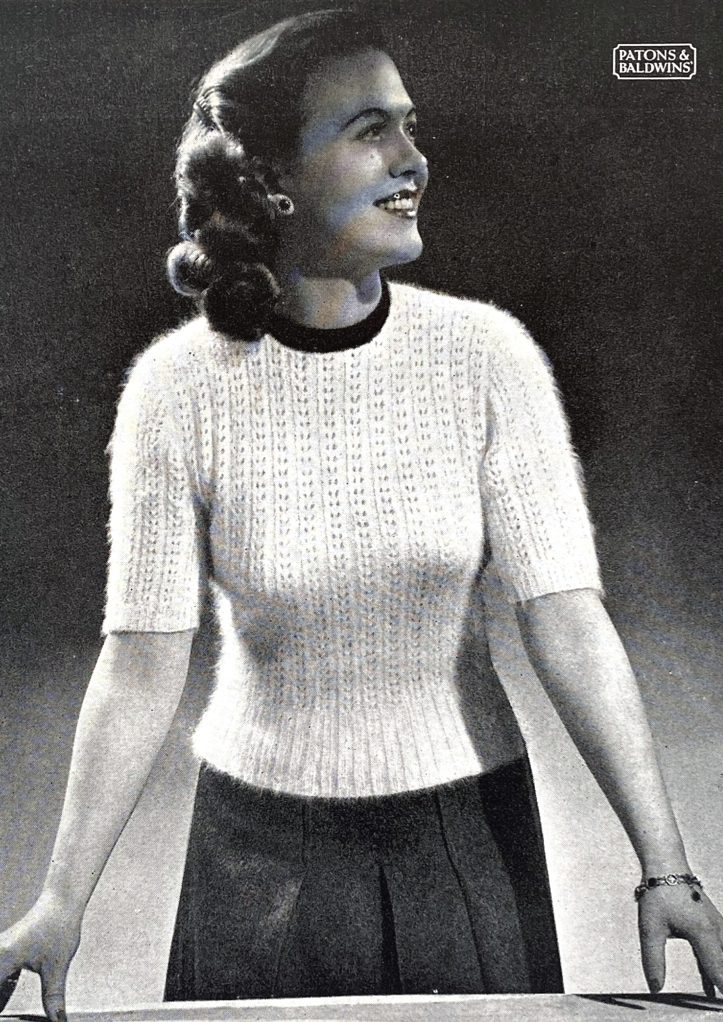 Sable Lace Fuzzy Sweater