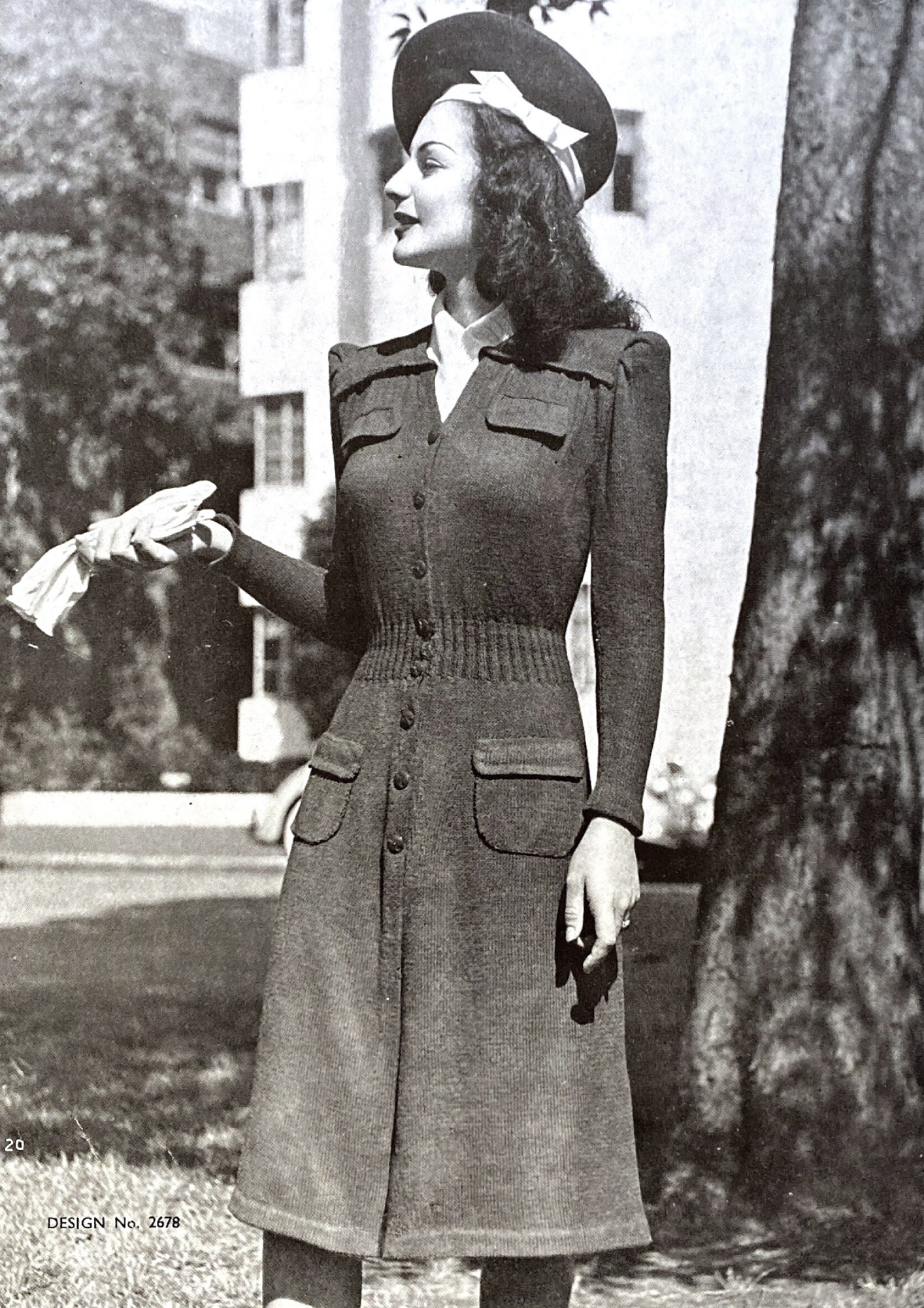 Structured Wartime Dress