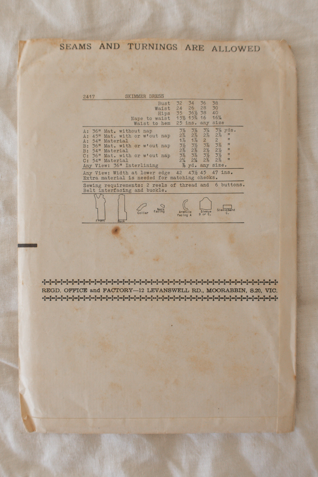 Miss Weigel's 2417 1950s Sewing Pattern