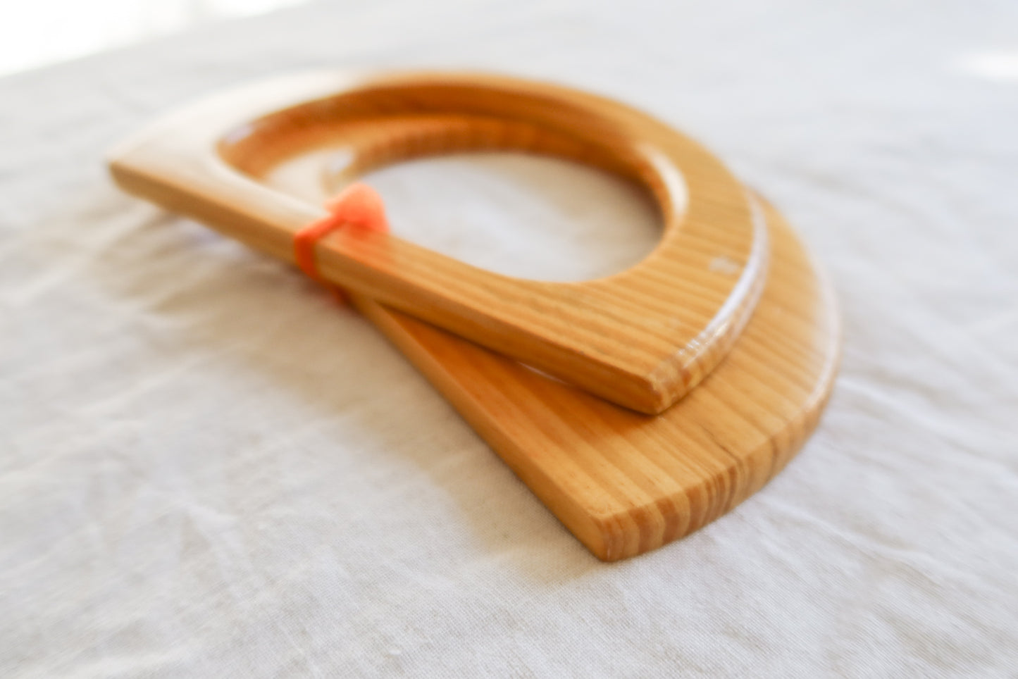 Vintage Wooden Bag Handles