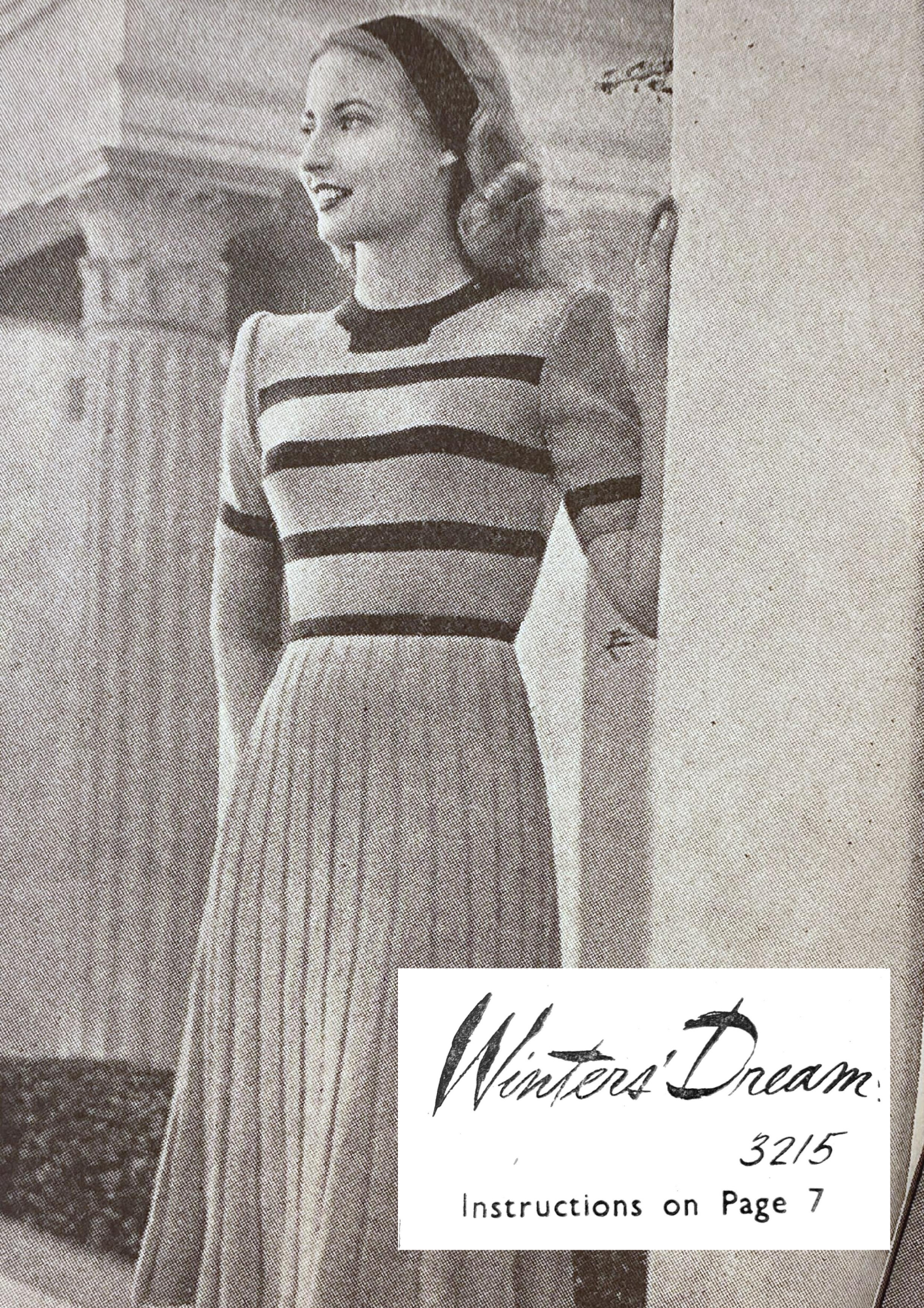 Winter's Dream Striped Dress