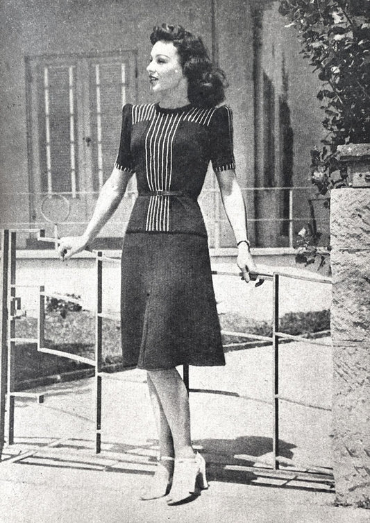 Striped Jacket and Skirt