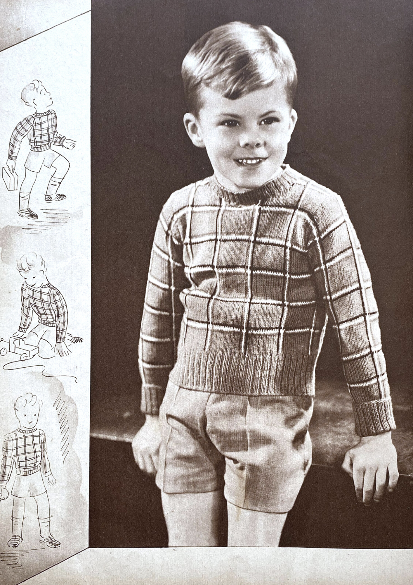 Boy's Pullover in Plaid