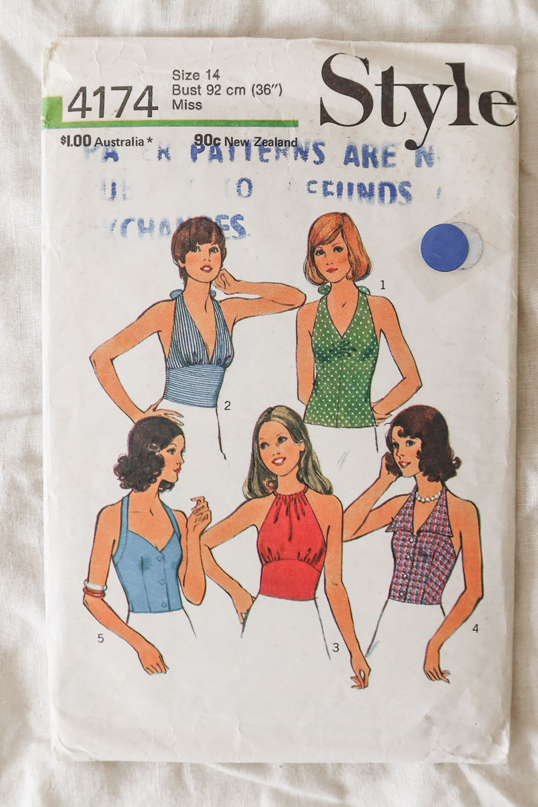 Style 4174 1970s Sewing Pattern
