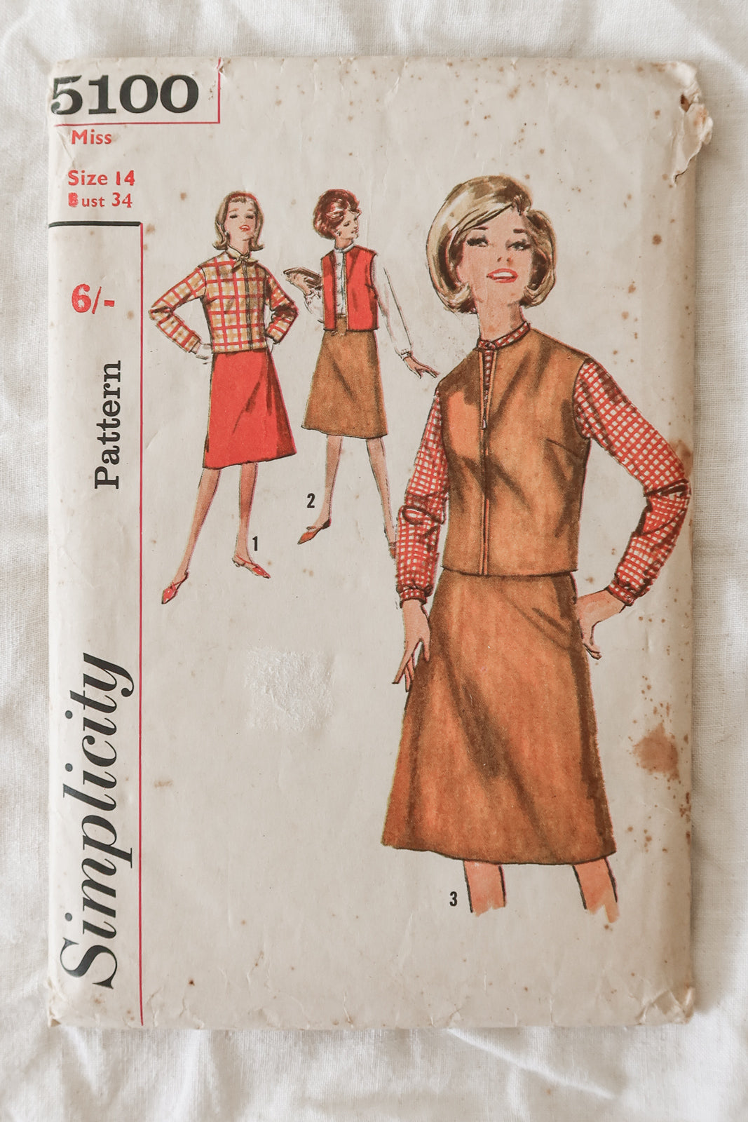 Simplicity 5100 1960s Sewing Pattern