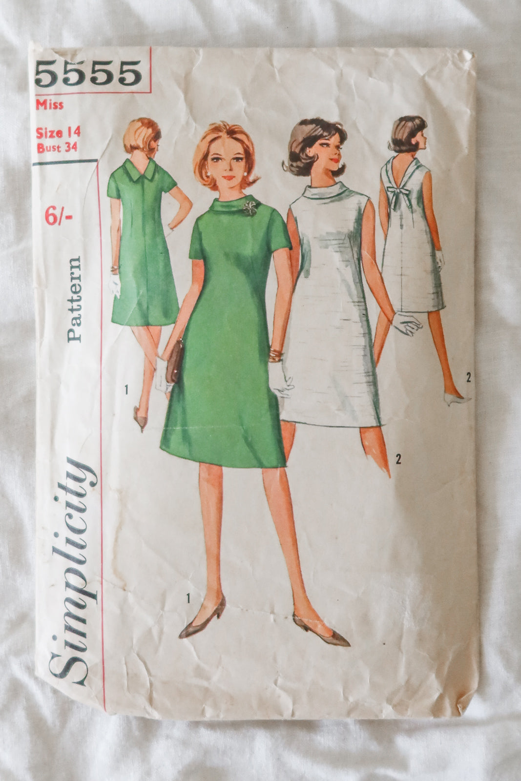 Simplicity 5555 1964 Sewing Pattern