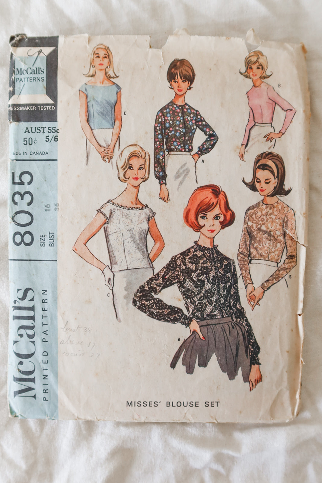 McCalls 8036 1965 Sewing Pattern