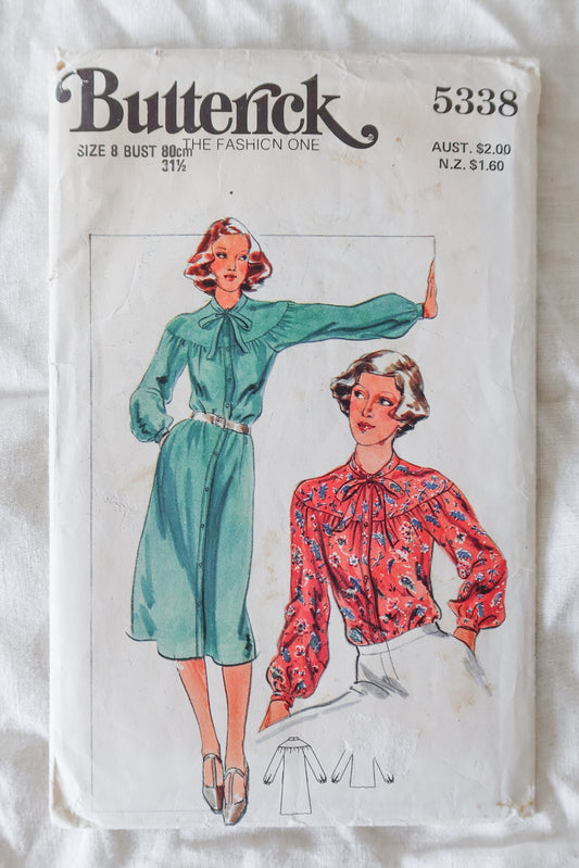 Butterick 5338 1970s Sewing Pattern