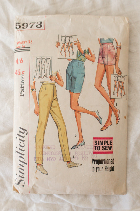 Simplicity 5973 1965 Sewing Pattern