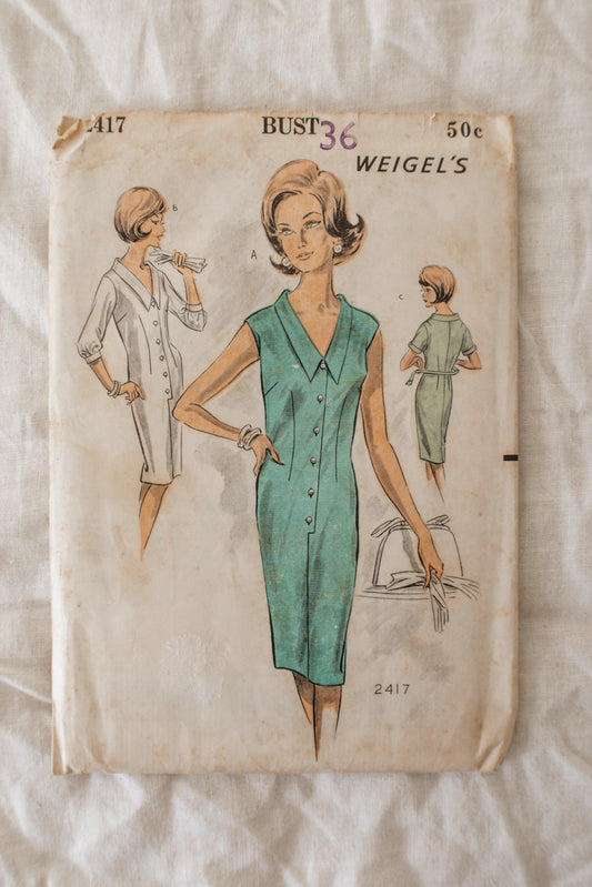 Miss Weigel's 2417 1950s Sewing Pattern