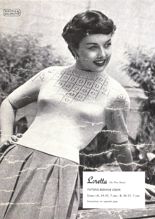 Diamond Lace Yoke Sweater
