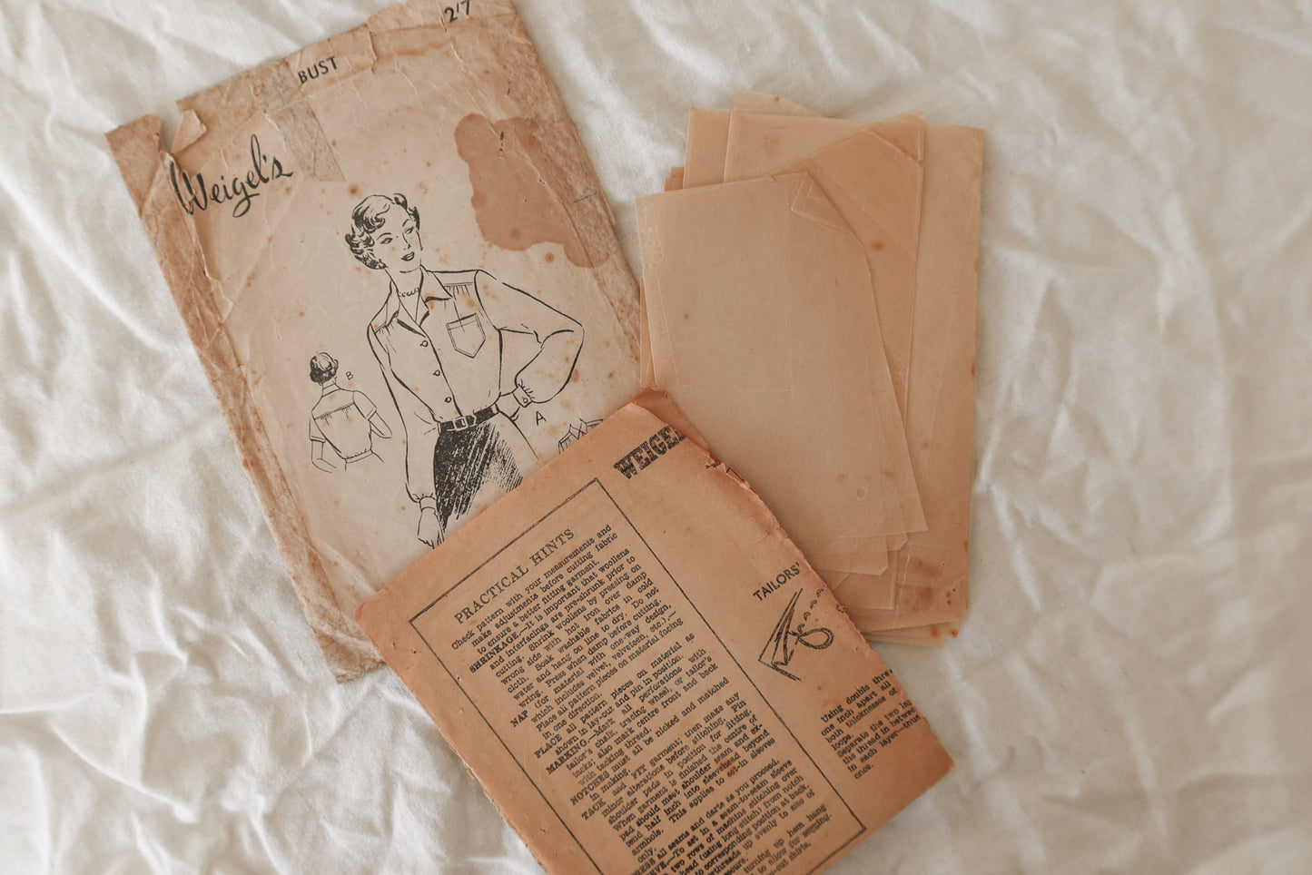 Miss Weigel's 1940s Blouse Sewing Pattern